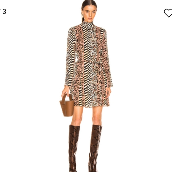 Nanushka Yai mockneack leopard print dress - Picture 2 of 4